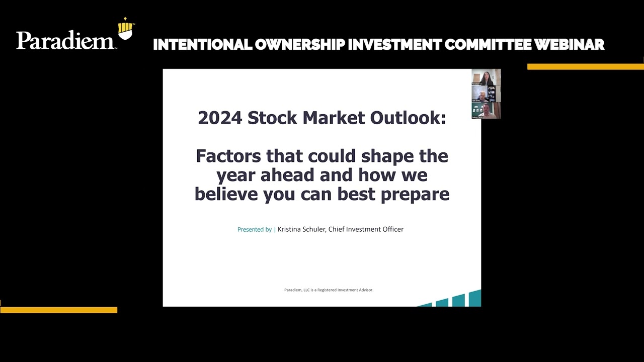 January 24, 2024 - Paradiem Q1 Investment Committee Webinar