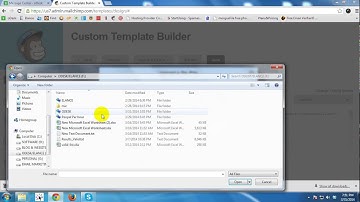 How to Upload and Edit custom HTML template using Mailchimp drag deop method