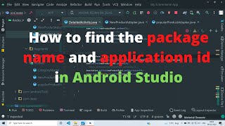 How to find package name and application id in Android Studio screenshot 4