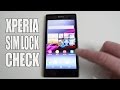 How to check Sony Xperia Sim Lock Status without SIM Card