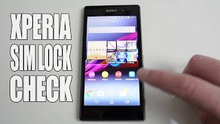 How to check Sony Xperia Sim Lock Status without SIM Card