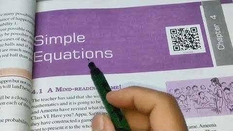 Introduction Chapter- 4 Simple Equation || Ncert Class 7th Maths New Book