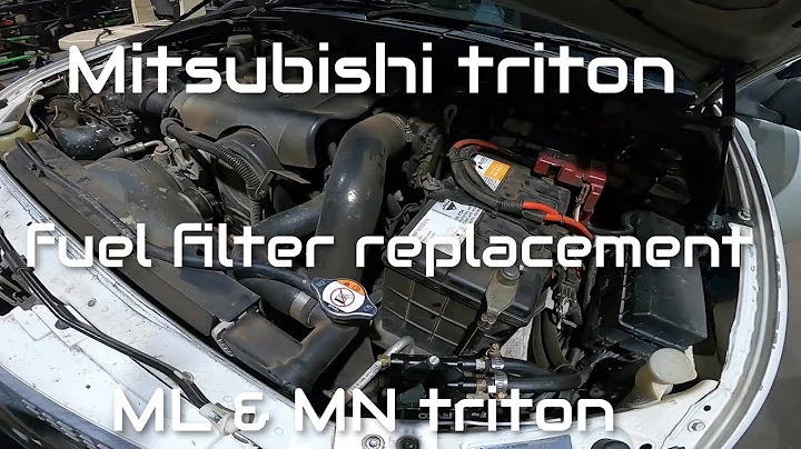 How to replace the diesel fuel filter-  Mitsubishi triton MN/L200 [ DIY ]