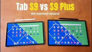 Samsung Tab S9 vs S9+: Comparing Apps and User Experience