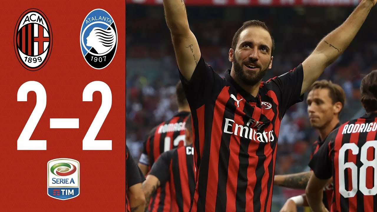  AC Milan 2 2 Atalanta Highlights Matchday 4 Serie A 