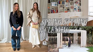 styling outfits + spring cleaning + weekly vlog ✨