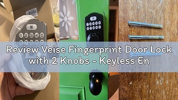 Review Veise Fingerprint Door Lock with 2 Knobs - Keyless Entry Door Lock with Handle, Electronic Ke