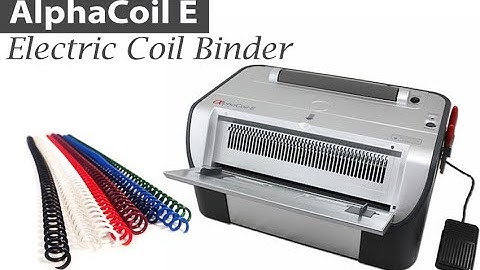 AlphaCoil E Electric Coil Binding Machine Overview and Demo
