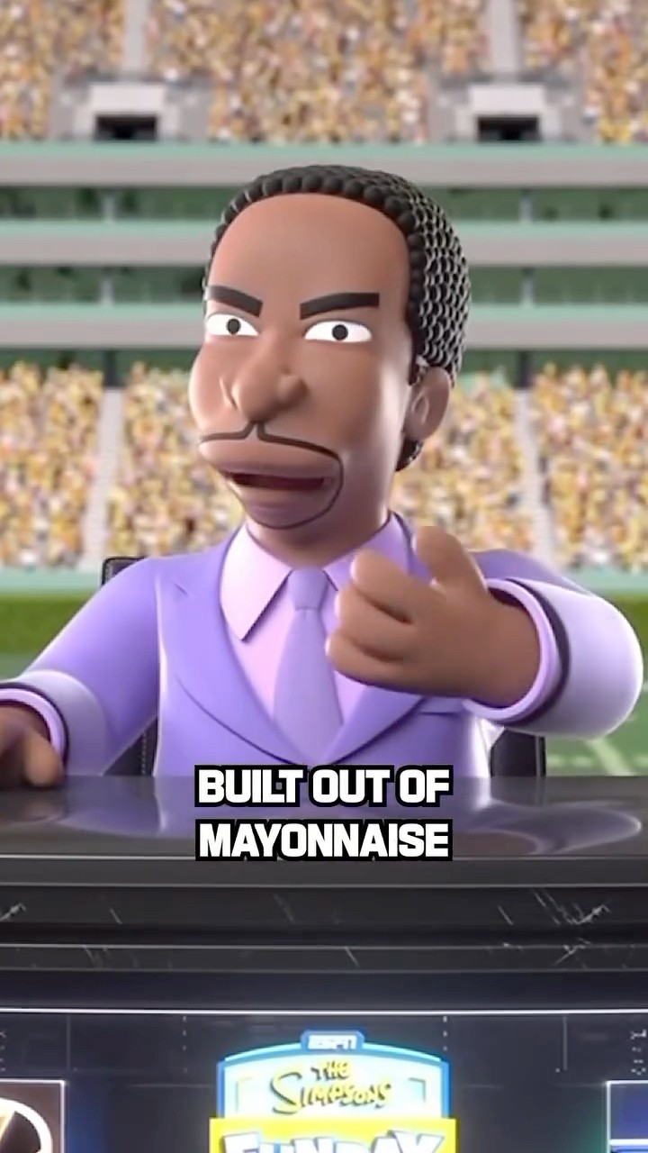Not Stephen A. wildin’ as a Simpson ?