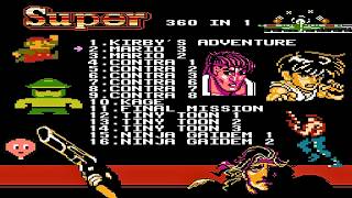NES Super 360 in 1 Gameplay : Best Multi-Cart Games Tested
