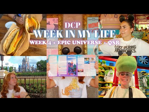 DCP Vlog Week 4 🏰 | Epic Universe, Disney Parks, & Work Shifts (QSR)