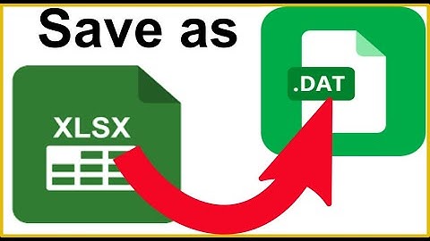 How to convert Excel files to .dat files