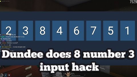 Dundee does 8 number 3 input hack | No-Pixel 3.1