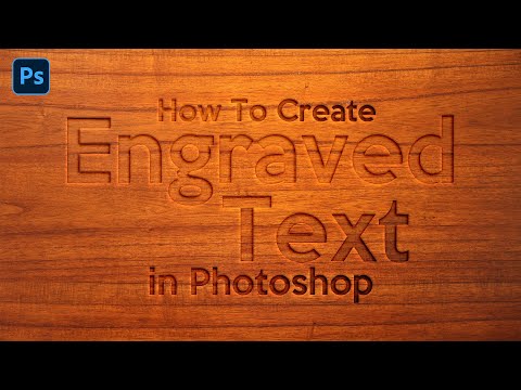 How to Create Engraved Text Effect in Photoshop