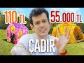 110TL vs. 55.000TL Kamp Çadırı (#SonradanGörme)