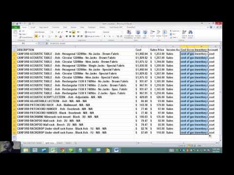 Format and Import Item List in Excel for QuickBooks Desktop