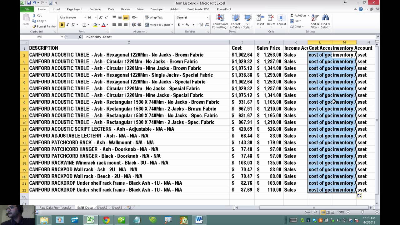 Import Chart Of Accounts Into Quickbooks 2013