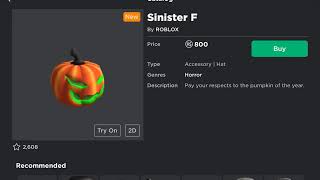 NEW SINISTER F!!! (ROBLOX)