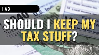 This is how long to keep tax documents ➡️ W2s, 1099s, 1040s, etc