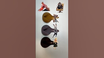 Mayor Winddancer mixed with other animals #zootopia2 #colormixing #satisfying #sharkzhan