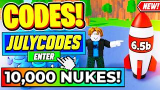 ⚠️NEW⚠️ ALL WORKING CODES For Merge a Nuke In July 2026 - Roblox Merge a Nuke Codes 2026