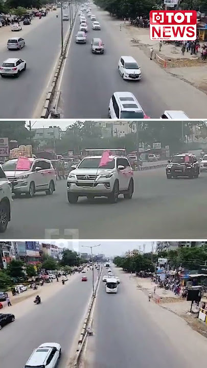 CM KCR Rally To Maharashtra With 600 Cars - TOT News Telugu