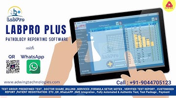 LabPro Plus Smart Reporting Software| LabProPlus| LabPro Laboratory Software with QR Code & WhatsApp