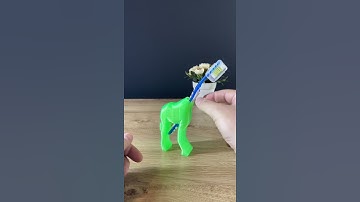 3D Printed Giraffe Toothbrush Stand - 3D Printing Time Lapse