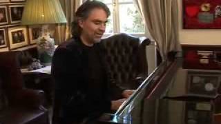 Andrea Bocelli plays the piano