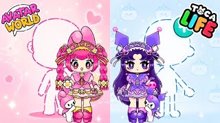 EASY💫How To Make A NEW Kuromi 💜and My Melody💖in Avatar World and Toca Boca World #avatarworld #video