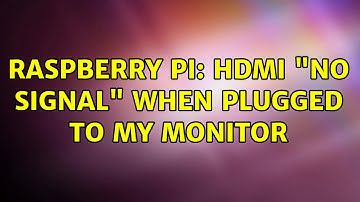 Raspberry Pi: HDMI "No Signal" when plugged to my monitor (2 Solutions!!)