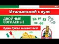 ОДНА БУКВА меняет всё! ДВОЙНЫЕ СОГЛАСНЫЕ в итальянском языке