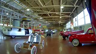 Touring the Lane Motor Museum on a Honda Motocompo.