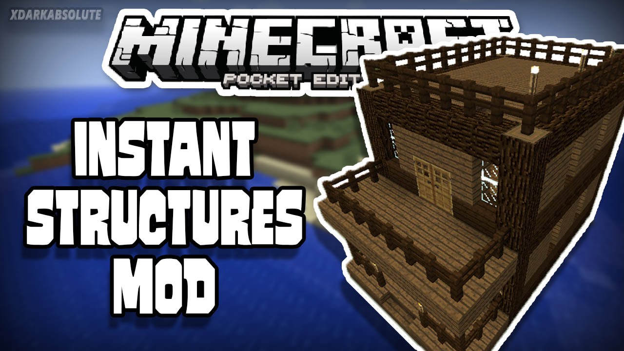 Instant Structures Mod Minecraft Pocket Edition Mod Showcase Youtube