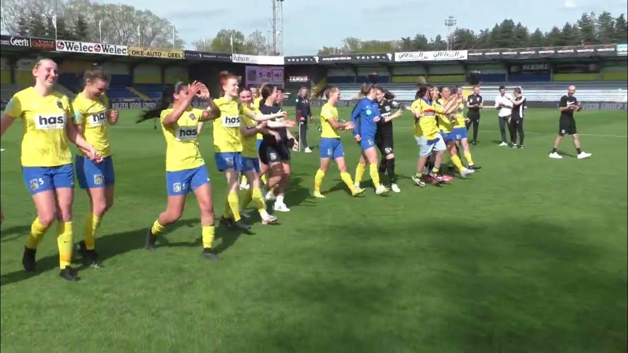 KVC Westerlo Ladies RFC de Liège on 13.04.2024 greeting of the fans
