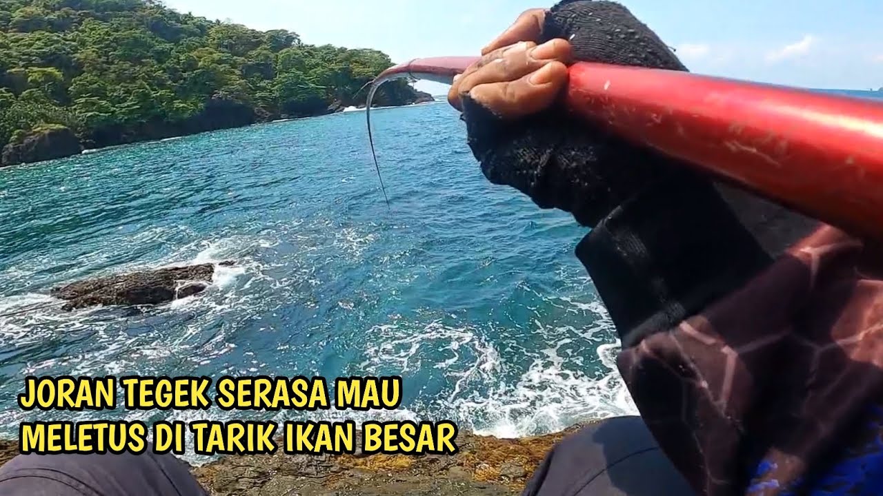 MANCING PAKAI JORAN TEGEK DI TARIK IKAN BESAR JORAN SERASA MAU MELETUS 