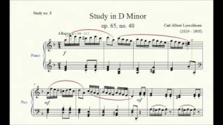 Study No 8 Study In D Minor Op 65 No 40 - Carl Albert Loeschhorn - Piano Studiesetudes 5