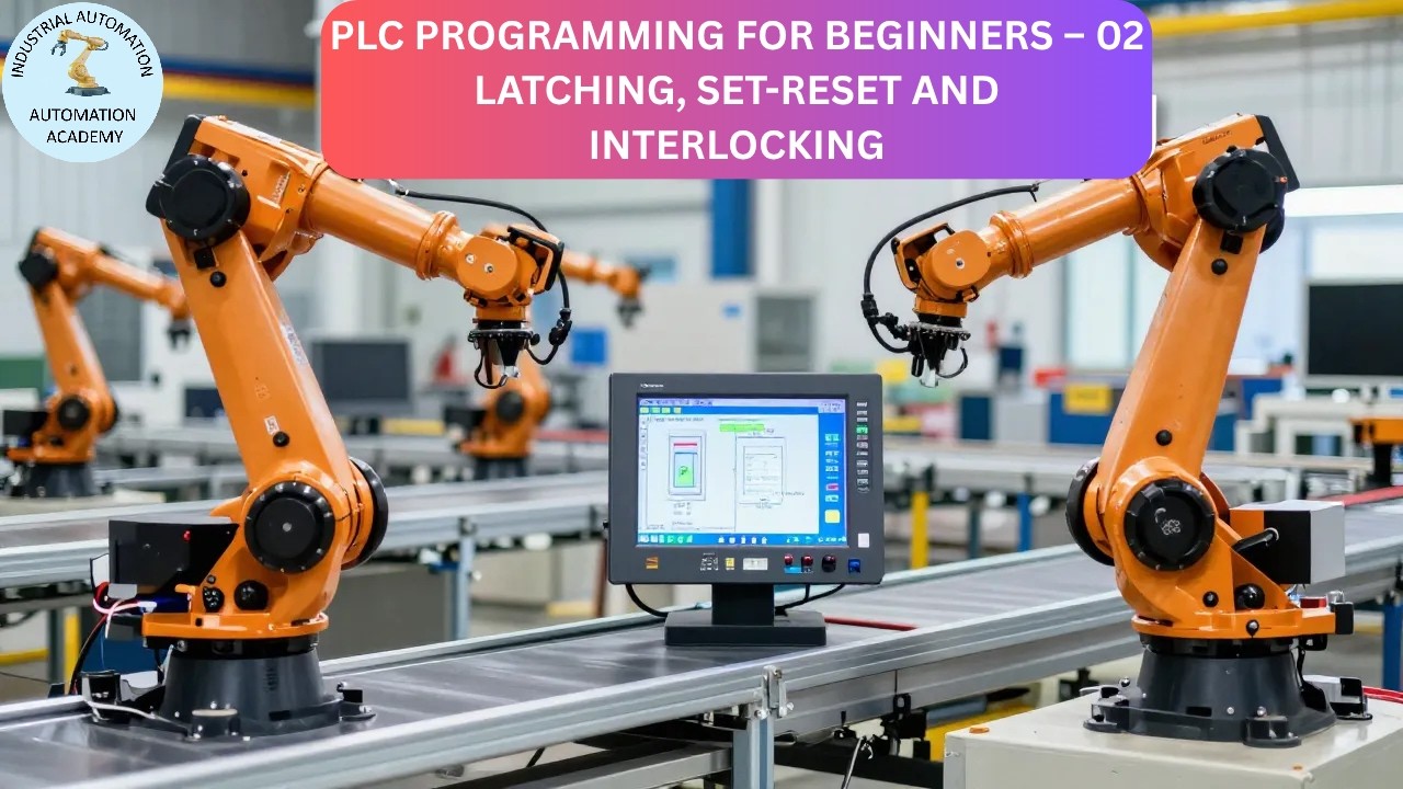 PLC for beginners - Latching, Set-Reset and Interlocking - YouTube