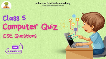 Grade 5 Computer Quiz | Computer Questions For kid | tech quizz | Computer chapter class 5