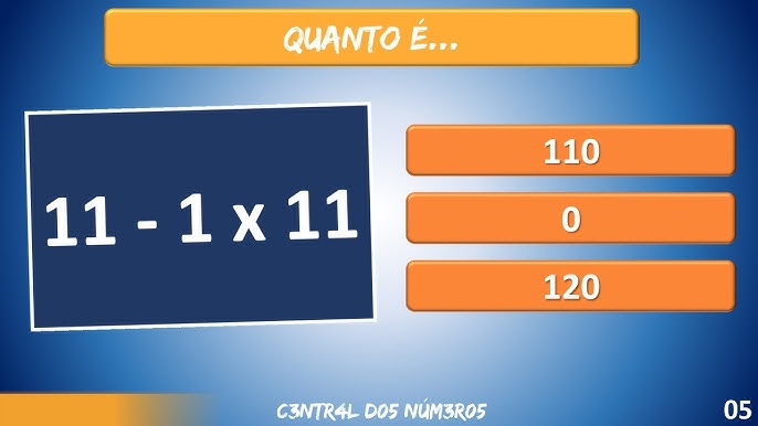 ➥ Quiz de Matemática 5º Ano Com Operações de Matemática Básica [INÉDITO] 