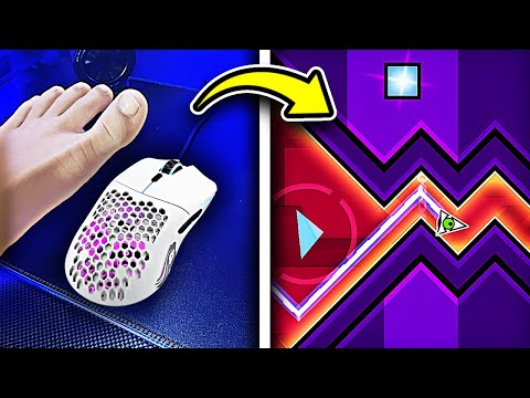 Playing Geometry Dash