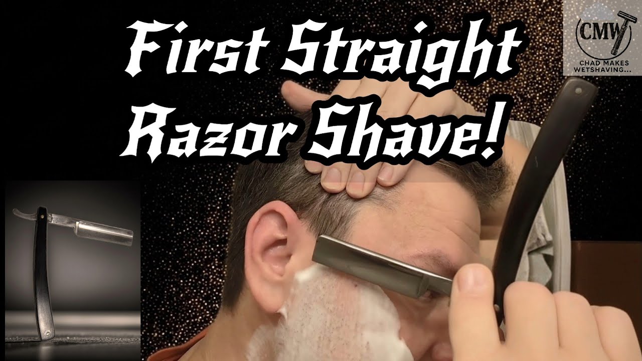 First Straight Razor Shave! | Progress through the week - YouTube