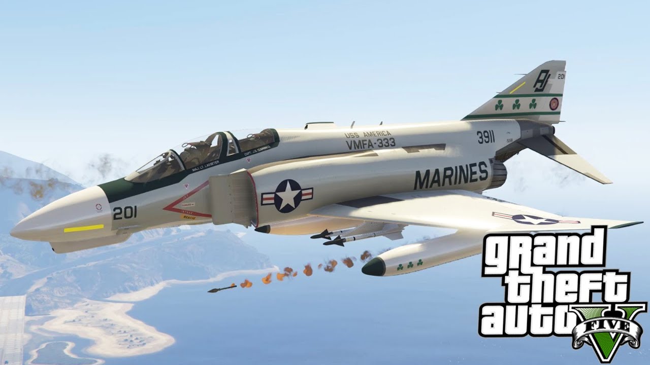 GTA V McDonnell Douglas F4 Phantom II YouTube