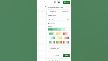 Heatmaps in Google Sheets