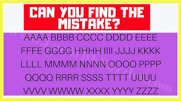 CAN YOU FIND THE MISTAKE #CHALLENGE