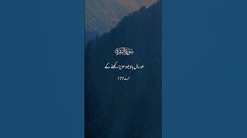 سوره بقره آیه 177 #سوره بقره #الله_کفرمان #الله #اسلام #قرآن #برای شما #کوتاه #ترجمه