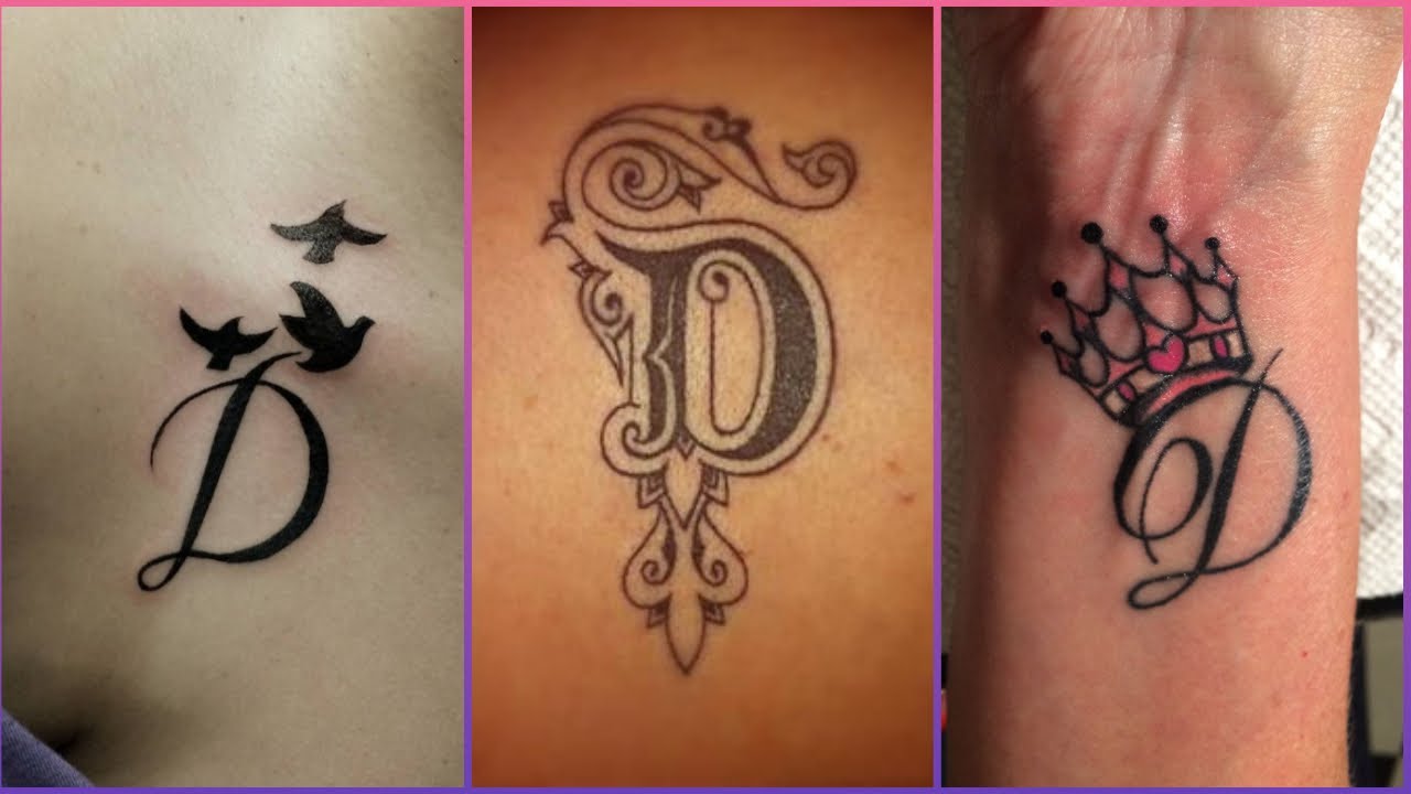 Tattoo style letter D with relevant symb Stock Vector by ©wingnutdesigns  2794669