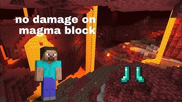 How to not get damage over magma block it 100% work Minecraft fact |Minecraft