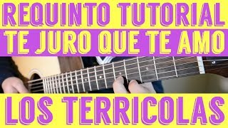 Te Juro Que Te Amo - Requinto / Intro Tutorial de Guitarra ( Los Terricolas ) TABS chords