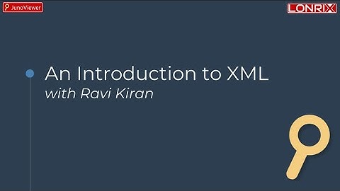 Webinar Introduction To XML
